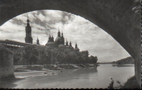 POSTAL PV02676: Templo del Pilar y rio Ebro en Zaragoza
