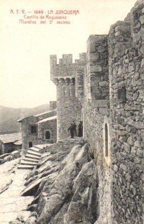 POSTAL PV02696: Castillo de Requesens murallas. A.T.V. 1849