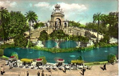 POSTAL PV02537: Cascada del Parque de la Ciudadela, Barcelona