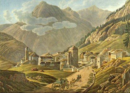 POSTAL PV02529: Simplon-Dorf por Gabriel Lory