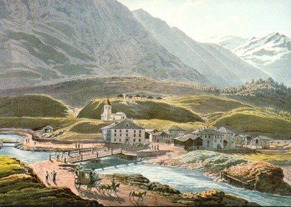 POSTAL PV02528: San Bernardino Villaggio por J. Jacob Meyer