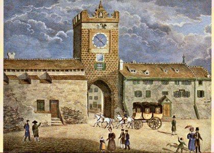POSTAL PV02526: Basel por Pierre Toussaint
