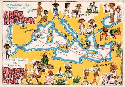 POSTAL PV02591: Crucero de verano Mare Nostrum Wagons Lits Cook 1963