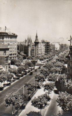 POSTAL PV02598: Avenida Generalisimo en Barcelona