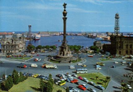 POSTAL PV02586: Monumento a Colon y Puerto en Barcelona