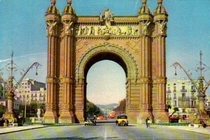 POSTAL PV02570: Arco del Triunfo en Barcelona