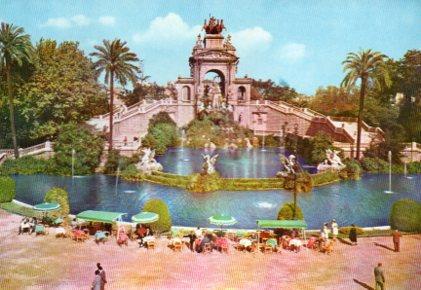 POSTAL PV02582: Cascada del Parque de la Ciudadela en Barcelona