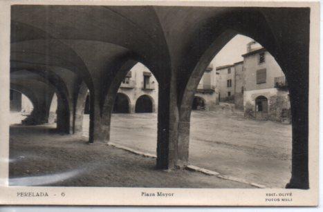 POSTAL PV03409: Plaza Mayor de Perelada