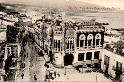 POSTAL PV02886: Ceuta. Plaza de los Reyes y Casino Africano