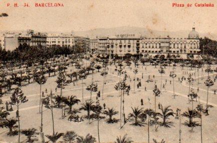 POSTAL PV02896: Plaza de Cataluña, Barcelona