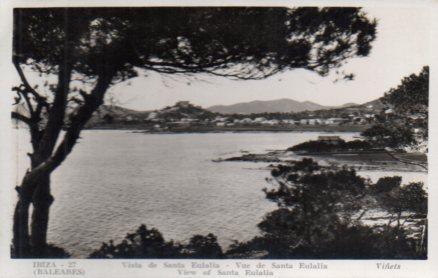 POSTAL PV02864: Vista general de Santa Eulalia, Ibiza