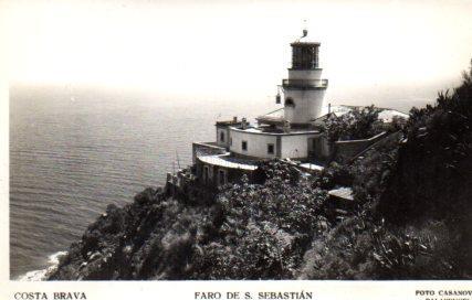 POSTAL PV02843: Faro de San Sebastian, Costa Brava