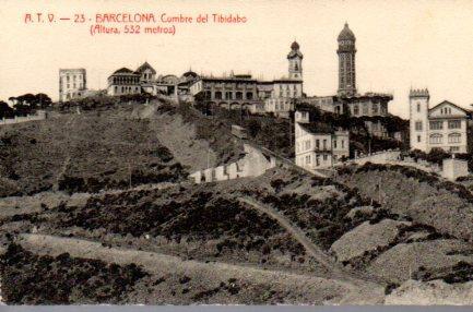 POSTAL PV02900: Cumbre del Tibidabo, Barcelona