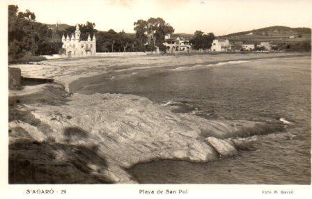 POSTAL PV02931: Playa de San Pol en S'Agaro