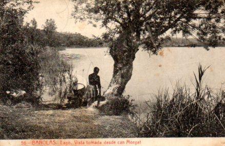 POSTAL PV02947: Lago de Bañolas vista tomada desde can Morgat. nº 56