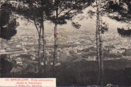 POSTAL PV02942: Vista panoramica desde Vallvidrera de Barcelona