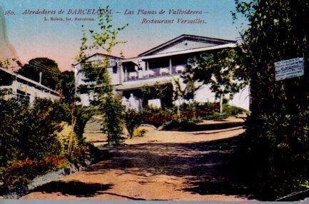 POSTAL PV02901: Restaurant Versalles, Las Planas de Vallvidrera