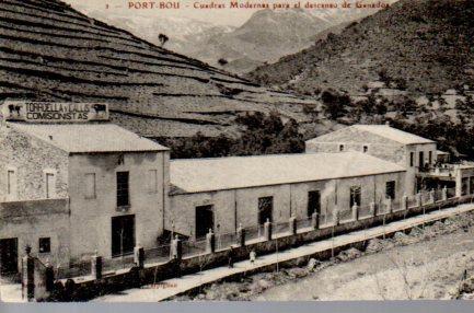 POSTAL PV02902: Portbou Cuadras modernas para el descanso del ganado
