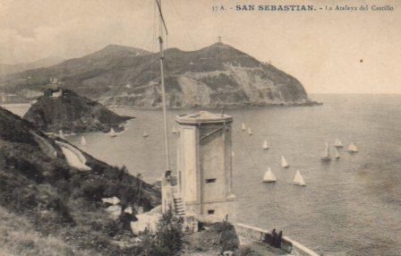 POSTAL PV02907: La Atalaya del Castillo en San Sebastian