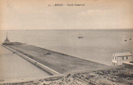 POSTAL PV02911: Muelle Comercial de Rosas