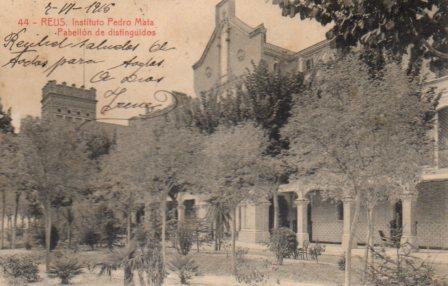 POSTAL PV02916: Instituto Pedro Mata Pabellon de distinguidos en Reus