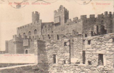 POSTAL PV02917: Vista parcial Castillo Roquera en Requesens