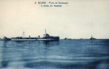 POSTAL PV02918: Flota de Destroyer, Rosas