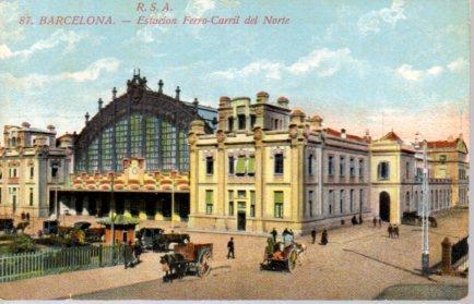 POSTAL PV02766: Estacion Ferrocarril del Norte, Barcelona