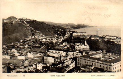 POSTAL PV02768: Vista general de Malaga