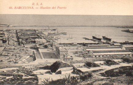 POSTAL PV02777: Muelles del Puerto de Barcelona nº 66 R.S.A.