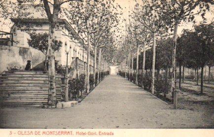 POSTAL PV02781: Hotel Gori entrada, Olesa de Montserrat