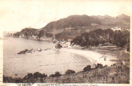 POSTAL PV02756: Platja de Santa Cristina y Ermita, Lloret de Mar