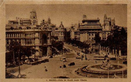 POSTAL PV02733: Calle de Alcala desde Cibeles, Madrid