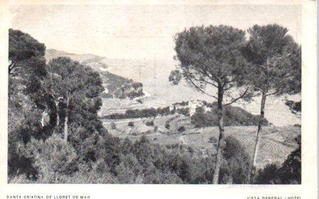 POSTAL PV02739: Vista Hotel Santa Crista en Lloret de Mar