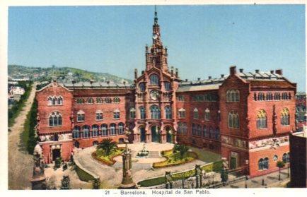 POSTAL PV02783: Hospital de San Pablo, Barcelona