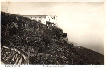 POSTAL PV02841: Vista parcial Ermita Sant Sebastia, Palafrugell