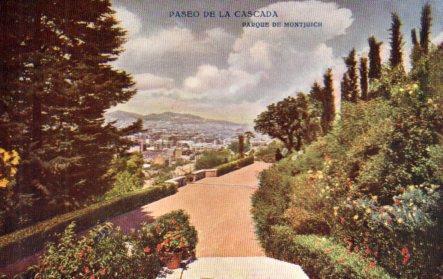 POSTAL PV02784: Paseo de la Cascada, Parque de Montjuich