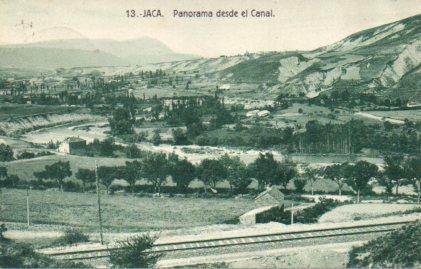 POSTAL PV02816: Panorama desde el Canal, Jaca