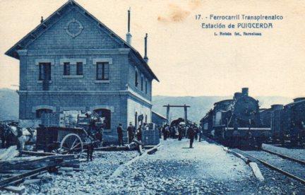 POSTAL PV02822: Ferrocarril Transpirenaico, Estacion de Puigcerda