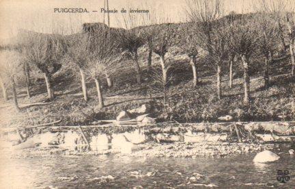 POSTAL PV02823: Paisaje de invierno en Puigcerda