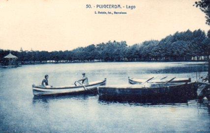 POSTAL PV02835: Barcas en el lago de Puigcerda