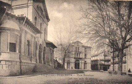 POSTAL PV02839: Plaza Barcelona en Puigcerda