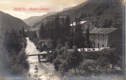 POSTAL PV02814: Vista hotel Gouzi, Ribes