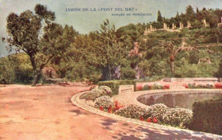 POSTAL PV02788: Jardin de la Font del Gat del Parque de Montjuich