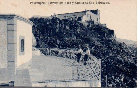 POSTAL PV02796: Terraza del Faro y Ermita San Sebastian, Palafrugell