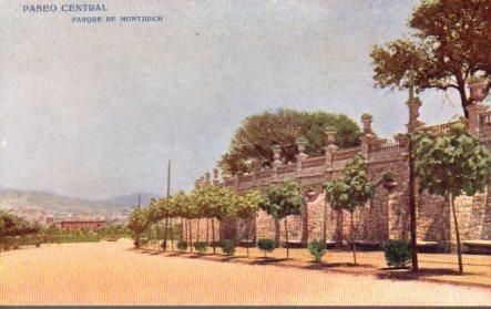 POSTAL PV02785: Paseo Central del Parque de Montjuich