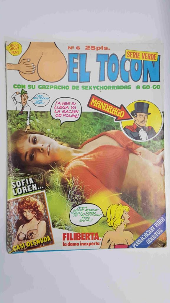Revista Humor: El Tocon num 6 Serie Verde. Tira comica sobre Mandrago