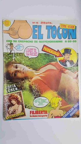 Revista Humor: El Tocon num 6 Serie Verde. Tira comica sobre Mandrago