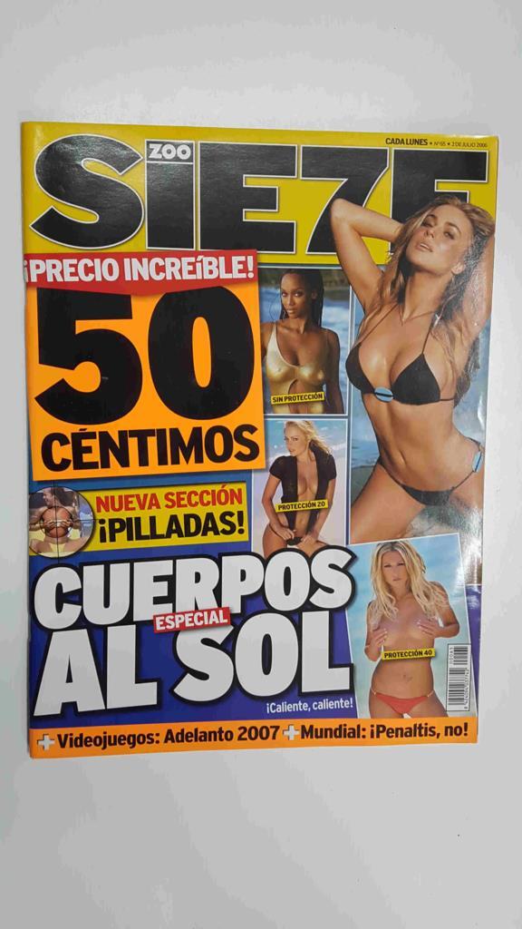 Revista Zoo Sie7e num 65, 2 de julio 2006. Especial cuerpos al sol (Carmen Electra, Tyra Banks entre otras)