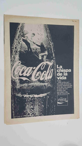 Artículo sobre Baloncesto Femenino e imagen de publicidad de Coca-Cola. Procede de la Revista Rebote, num 118 (dic 1970)